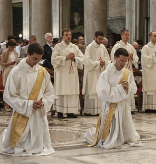 New priests of the Fraternity of St. Charles Borromeo.