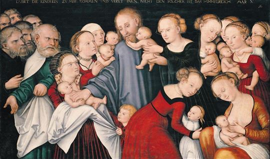 'Christ Blessing the Children' by Artist Lucas Cranach via Wikimedia Commons