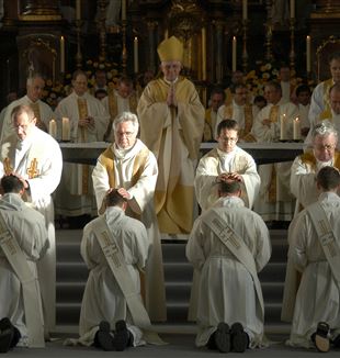 Priests receiving ordination. Wikimedia Commons