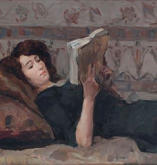 "Reading Woman on a Couch" by Isaac Israels. Via Wikimedia Commons. 