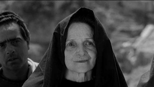 Susanna Pasolini, the filmmaker's mother, as Mary, Mother of Christ