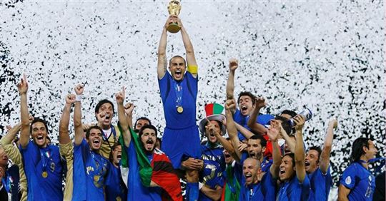  The World Cup held by Fabio Cannavaro in 2006